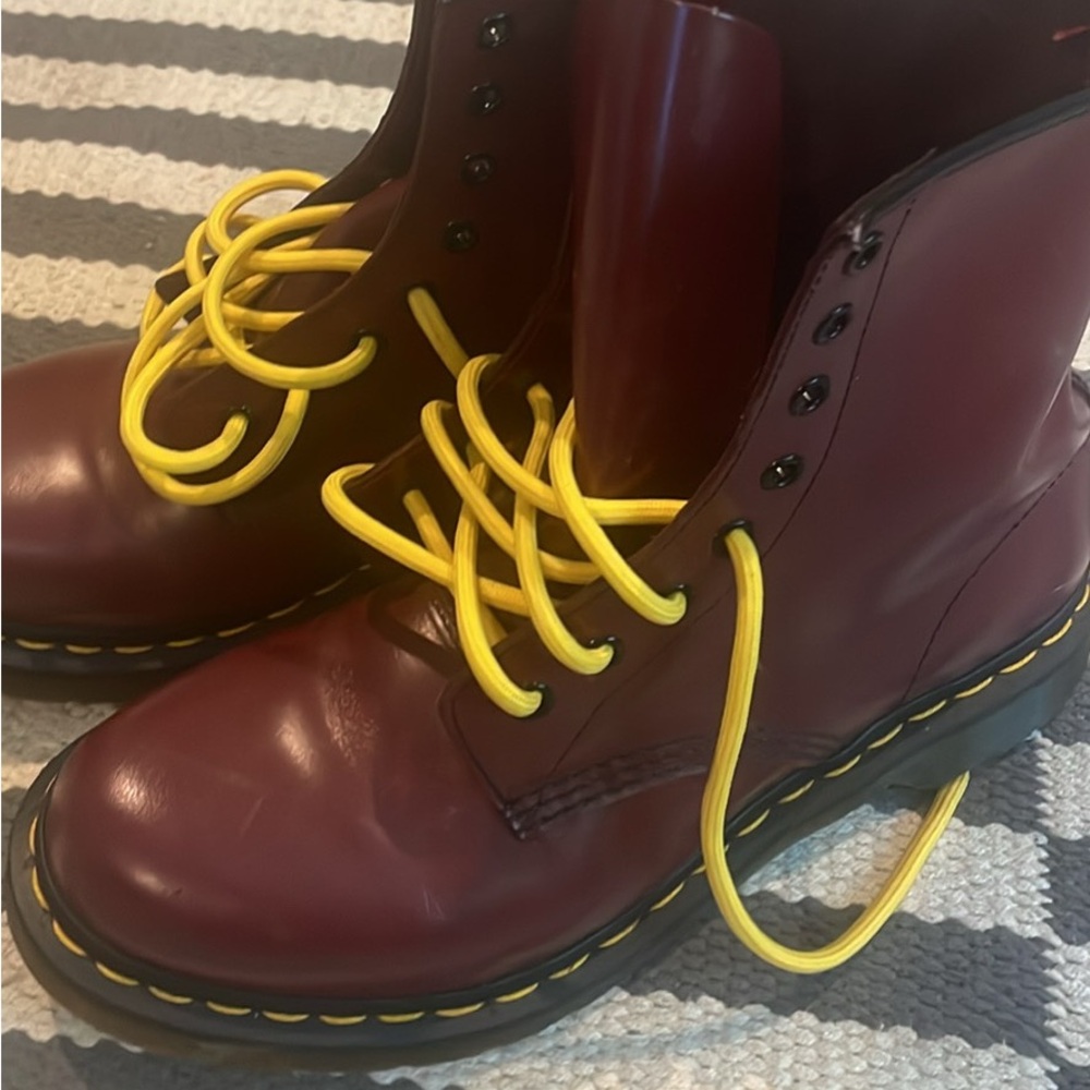 Red Leather Doc Martens size 7 UK